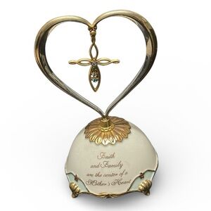Faith & Family “Mother’s Heart” Musical Figurine by Ardleigh Elliott 1999